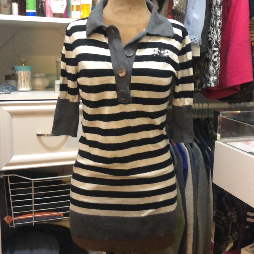 Black and White Stripe Sweater